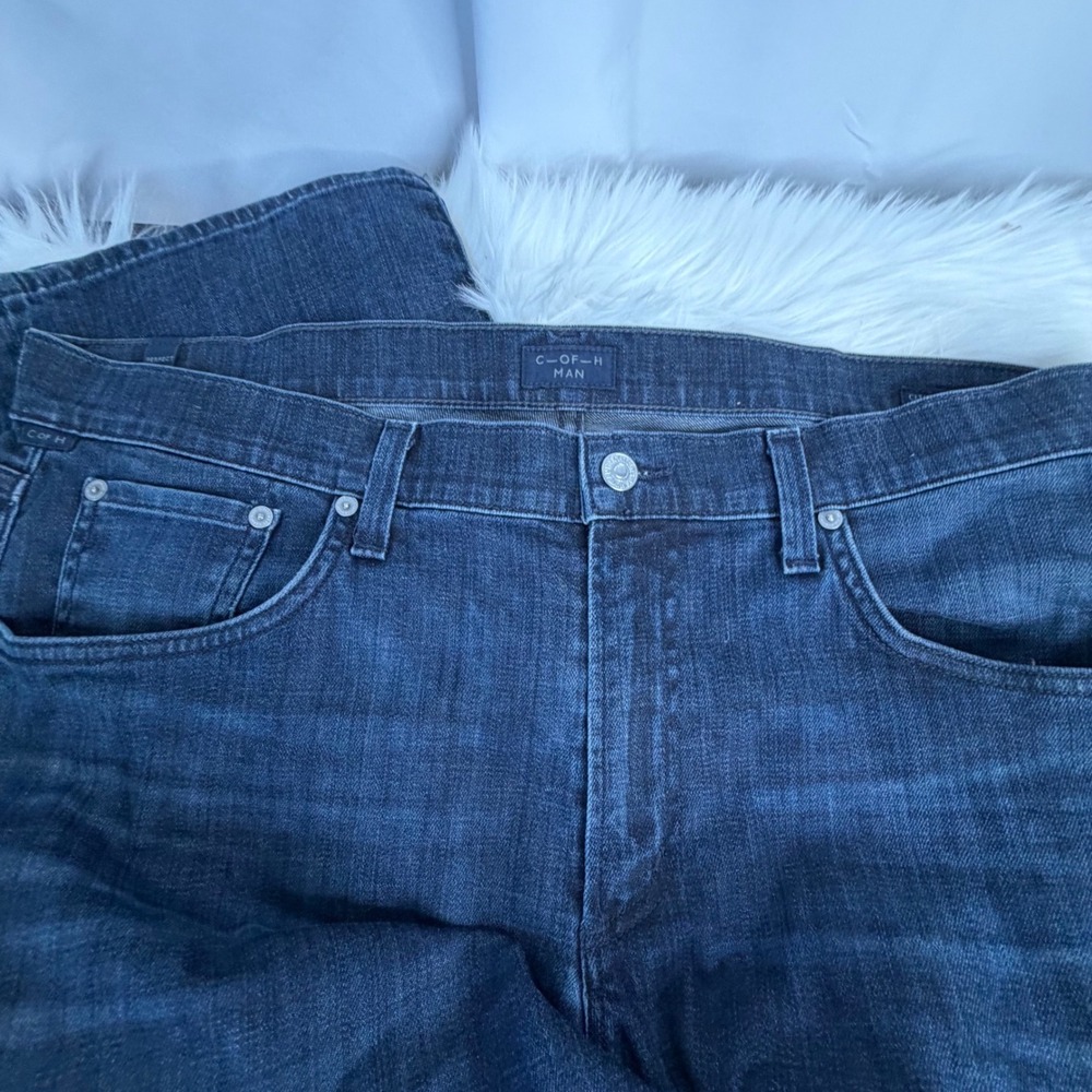 Citizens of Humanity Jerome Dahan Mens Straight Leg Jeans Dark Wash Blue - Picture 3 of 9